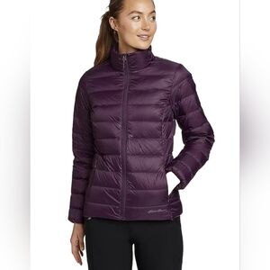 Eddie Bauer Women's Purple Cirruslite Down ZIP Up Puffer Jacket Size Medium